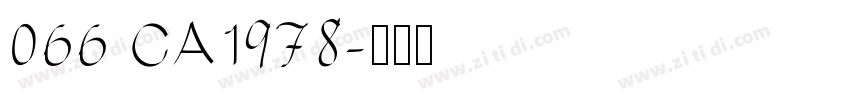 066 CA1978字体转换